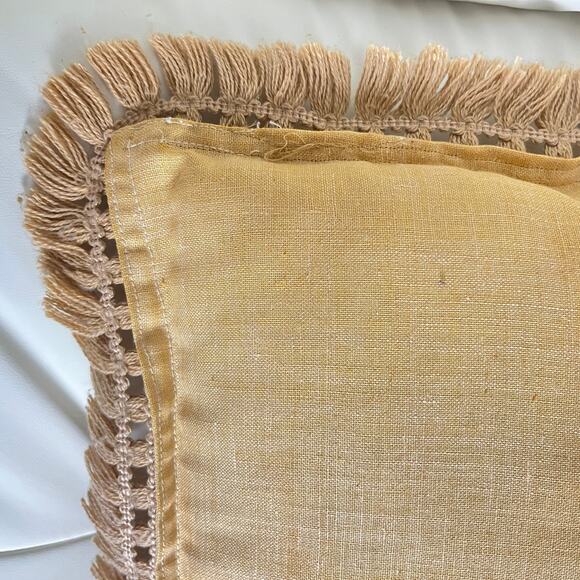 Vintage Crewel Embroidered Throw Pillow, Woodland Needlepoint - Picture 7 of 10